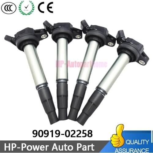 Car Ignition Coil OEM 90919-02252 90919-02258 90919-C2003 for Toyota Corolla XD CT200h Vibe 1.8L L4 Engine UF-619 UF-596 C1714