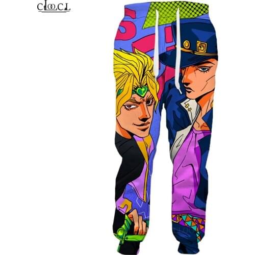 HX Anime JoJos Bizarre Adventure Trousers Men Women Sweatpants 3D Print Jogging Fashion Casual Pants Sweatpants Drop Shipping
