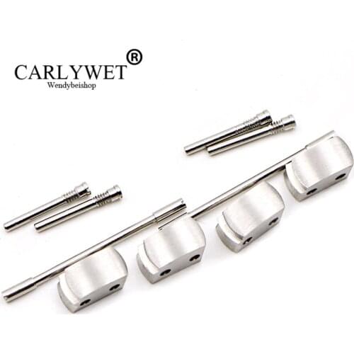 CARLYWET Wholesale 1 Set Plated Conversion Kit for Royal Offshore 42mm Watch Rubber Steel End Link