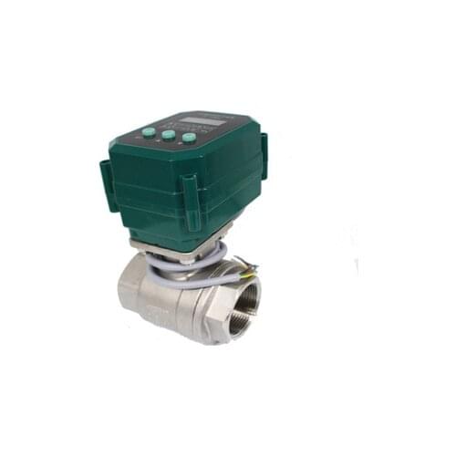 CTF001 4-20mA DC12/24V DN15 SS304 NPT electric actuator ball valve