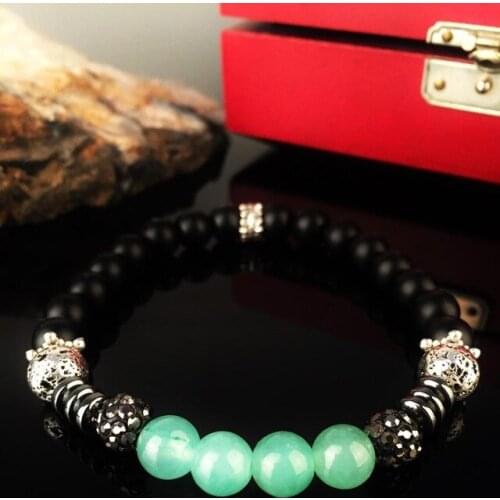 Dr Stone Natural Stone Women Amazonit Onyx and Hematite Stone Bracelet 372887741