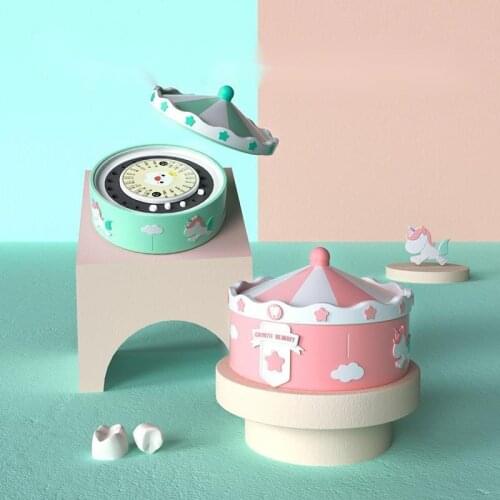 Baby Tooth Box Milk Teeth Organizer Storage Collection Space Souvenir Case Infant Kid Cute Gifts for Children Keepsake