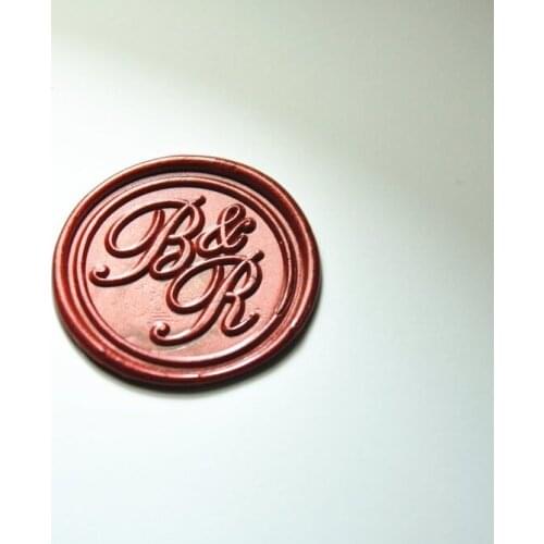 Initials monogramersonalized 2 wax seal stamp double initials sealing wax wedding invitation wax seals envelope wax seals kit