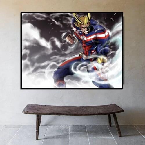 Colorful Anime My Hero Academia Art Prints Original Canvas Artwork 50 x 70 cm,No Frame