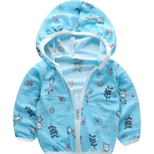 Summer Jacket Girl Hoodies Toddler Jacket Sweatshirts for Baby Outerwear Clothes Teenagers Kids Boy Coats Childrens Clothing