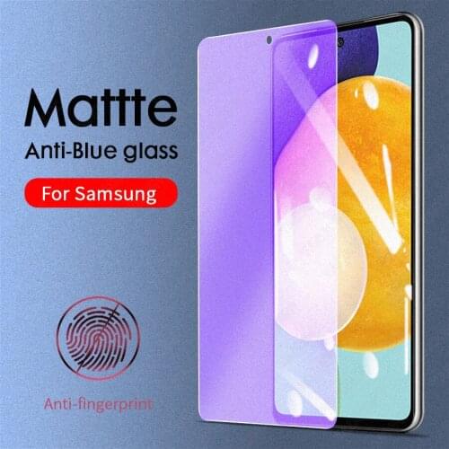Anti Blue Light Matte Tempered Glass Screen Protector For Samsung Galaxy A72 A52 A32 A12 A31 A51 A71 A21S A10 A50 M21 M31 Film