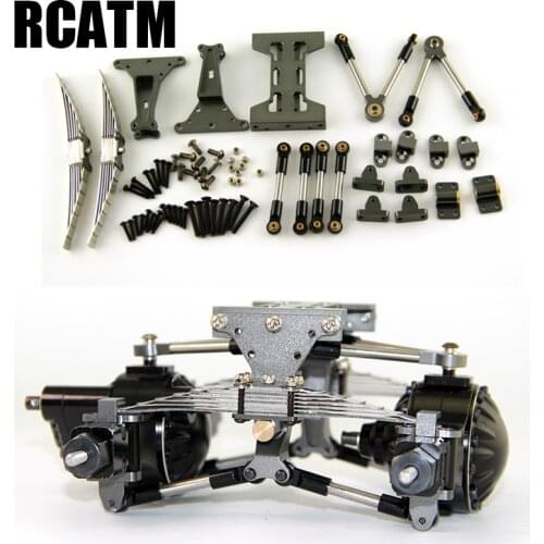 Metal Rear axle suspension Assembly Outfit Kit For Tamiya 1/14 RC Truck Tipper Scania Actros Lesu MAN Actros R470 R620 F16