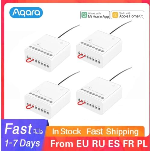 Aqara Two-Way Control Relay Module Wireless Controller 2 Channels Work for Mijia APP and Home Kit