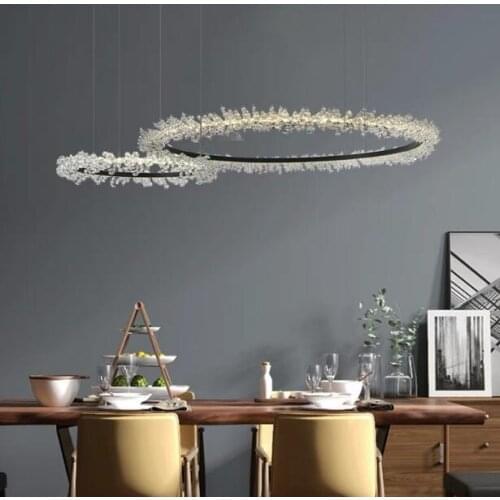 Nordic minimalist living room art chandelier modern hotel lobby bedroom restaurant clothing store designer crystal chandelier