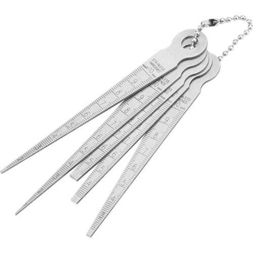 NEW Welding Taper Feeler Gauge Gage Stainless Steel Depth Hole Size Inspection Rulers Feeler Measuring Tool Hot Sale