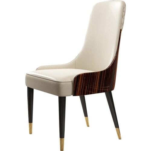 Dining chair modern model room dining table chair designer minimalist hotel restaurant sales office back-to-back chairs