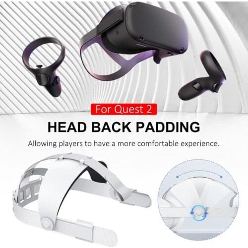 K1KF Headband AdjustableStrap VR Headset Head Cushion Compatible with Quest 2 VR Accessory Non-slip Headband Strap