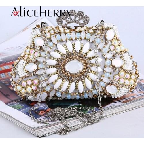 Luxury brand diamond clutch bags women cheongsam crystal beading sequins evening bag prom clutch purse wedding bag