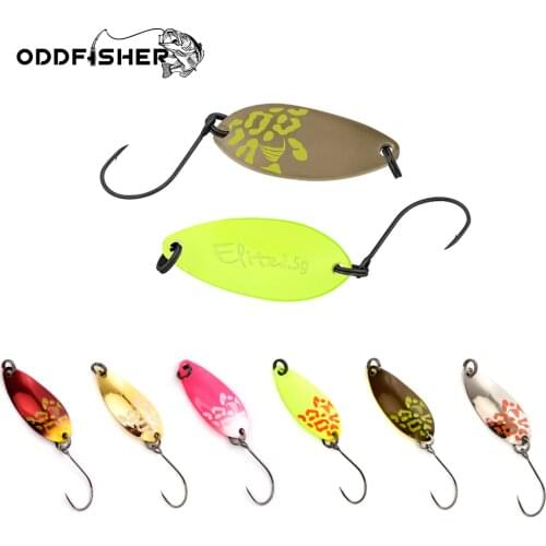 New Fishing Spoons Trout Lures 1.5g 2.5g 3.5g Hard Bait 27mm Metal Casting Jig Lure with Single Hook quality tackle for fishing