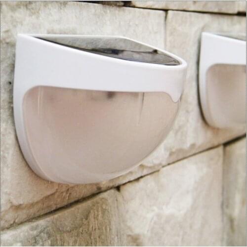 Solar Power Lamps 6 LED Fence Gutter Wall LED Solar Light Outdoor Waterproof Garden Decoration Landscape Lawn Solar Power Panel