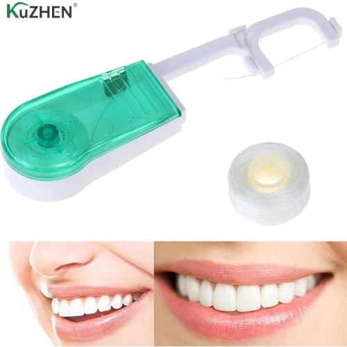 30 Meters Dental For Flosser Built-in Spool Wax Replacement Wire Dental Floss Toothpicks Interdental Brush Wire