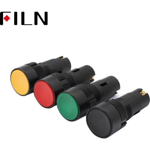 1pcs 16mm momentary Push button switch red green blue yellow black white