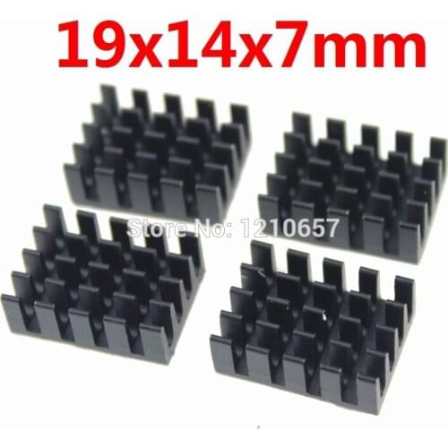 100pieces lot Aluminum Heat Sink For Chip Router CPU 19*14*7mm