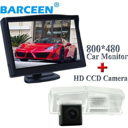 170 wide angle car backup camera with hd 5" car display monitor high quality product for Toyota Prius /RAV 2014 promotion period