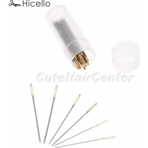 30pcs Needles Big Eye Sewing Needle Metal 22#/24#/26# 9CT/11CT/14CT 4cm/3.8cm/3.4cm Tail Cross Stitch Blunt Embroider Hicello