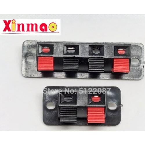 5PCS 2/4 Positions Connector Terminal Push in Jack Spring Load Audio Speaker Terminals Breadboard clip AC 50V 3A XF30
