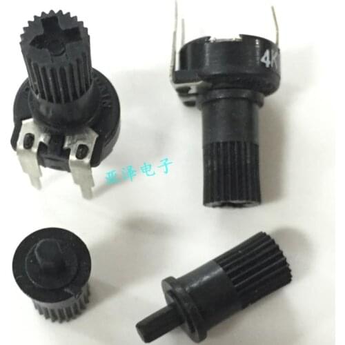 5PCS/LOT PT10 Spain trimmer potentiometer, rotary handle, 11MM adjusting lever, 6 corners, inner hole adjustable resistance hand