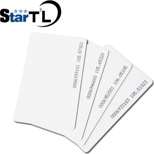 50 pcs 0.8mm 125khz rfid card TK4100 Chip Keycard Read only Access rfid thin Card for Access Control System Key