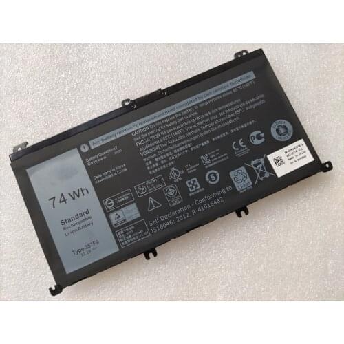New 357F9 for Dell Inspiron 15 7000 7559 7566 7567 7557 7759 71JF4 0GFJ6 INS15PD 1548B 1548R 1848B 1748B Genuine Laptopb Battery