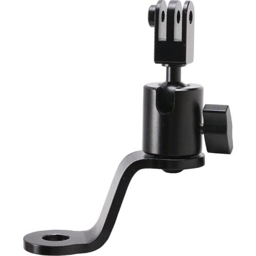 Aluminum Motorcycle Rearview Mirror Mount Bracket Holder,Sports Camera Holder Bracket Compatible with Gopro Hero 9/8/7/6/5 Black