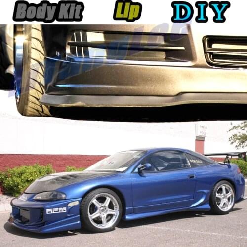 Car Bumper Lip Front Spoiler Skirt Deflector For Mitsubishi Eclipse Plymouth Laser Eagle Talon Modified Body Kit VIP Hella Flush