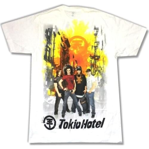 Tokio Hotel Burning City White T Shirt New Band Merch