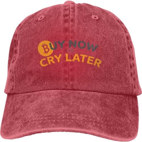 Bitcoin Buy Or Cry Later The Baseball Cap Peaked capt Sport Unisex Outdoor Custom Dogecoin Funny Bitcoin Hats