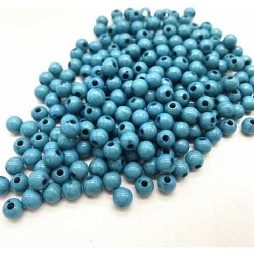 100pcs 6mm Round Stripe Loose Beads DIY Jewelry Making Necklace Bracelet Earring Accessories#WQ08