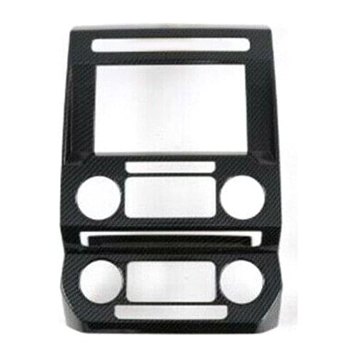 ABS Carbon Fiber Style Center Console GPS Navigation Panel Frame Cover Trim Fit for Ford F150 F-150 2017 2018 2019 2020