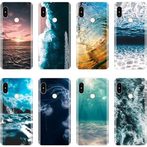 Phone Case For Xiaomi Redmi S2 6A 5 Plus 4A Silicone Soft Wave Sea Back Cover For Pocophone F1 Redmi Note 4 4X 5 5A 6 Pro Prime