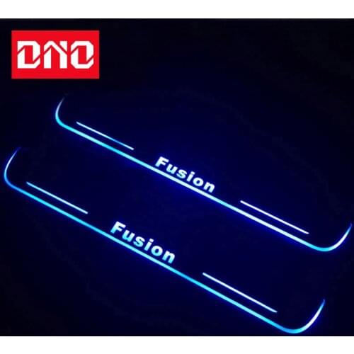 DNO Trim Pedal LED Car Light Door Sill Scuff Plate Pathway Dynamic Streamer Welcome Lamp For Ford Fusion 2013 2014 - 2020