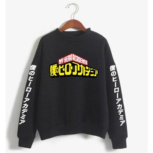 Harajuku my hero academia Unisex Hoodies Japanese Anime Printed Mens Hoodie Streetwear Casual Sweatshirts