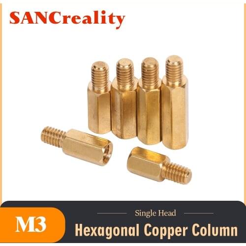 M3 Single head hexagonal Hex Brass Standoff Spacer Screw Pillar PCB Computer PC Motherboard Female Male Standoff Spacer