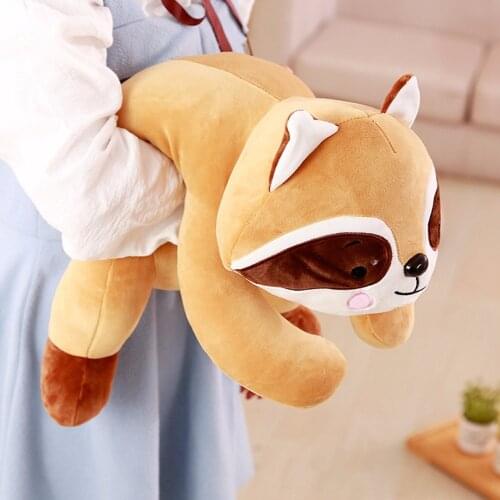 40cm/50cm Cute Raccoon Plush Toys Kawaii Stuffed Bear Animals Plush Doll for Baby Children Doll Birthday Gift Home Decor