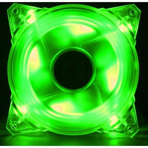 New style cool 9 blades zero family 12 cm LED case fans 12 cm ultra-quiet crystal computer power Fans & Cooling fan