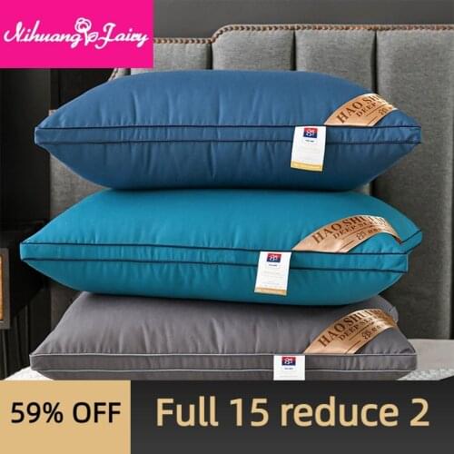 A pair of washable pillow pillow cores for home hotel single double adult sleep aid neck pillow