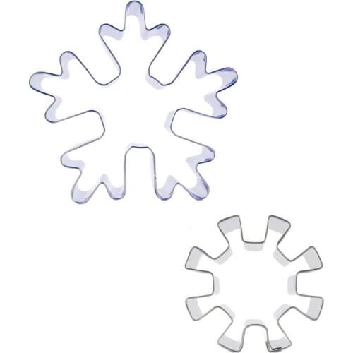 Antlers Snowflake, Snowflake puzzle shaped 2 piece biscuit cutting molds, baking tools, cake decorating soft candy tools