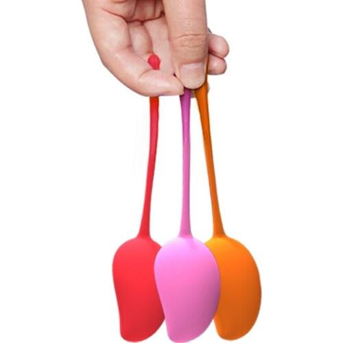 3Pcs Silicone Mango Shape Kegel Balls Vagina Tight Trainers for Women Pelvic Muscle Tighten Exerciser Geisha Ball Adult Sex Toys