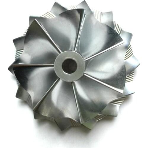 TD05H 49179-43400 20G 52.56/68.01mm 7+7 blades High Performance Turbo Billet compressor wheel/Aluminum 2618/Turbo Milling wheel