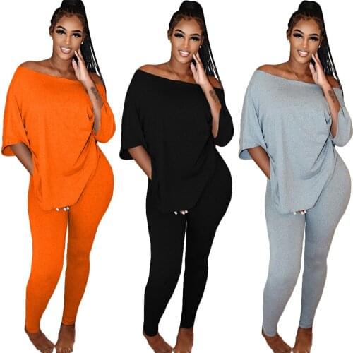 Echoine Summer Sexy Backless Pleated Kink Two-piece Ladies Off-shoulder One-word Neck Short Sleeve Top Trousers Casual Outfits