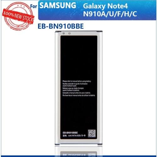 100% Original 3220mAh EB-BN910BBK EB-BN910BBE For Samsung GALAXY NOTE4 N910a N910u N910F N910H N910V N910C NOTE 4 Phone Battery