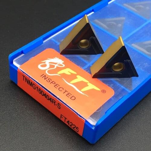 Machine Tool Accessories 10pcs TNMG160404R-S FT4225 For Turning Tools Carbide Turning Inserts Steel Parts CarbideTurning Tools