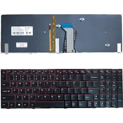 US English Layout Keyboard Replacement & Backlit English Version for Lenovo Y500 Y510p Laptop Notebook