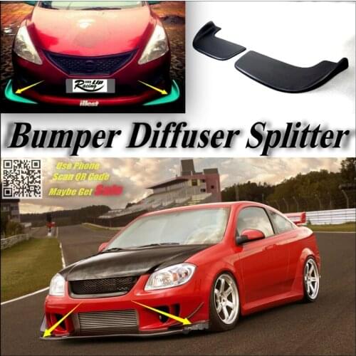 Car Splitter Diffuser Bumper Canard Lip For Chevrolet Cobalt Tuning Body Kit / Front Deflector Car Chin Fin Flap Change