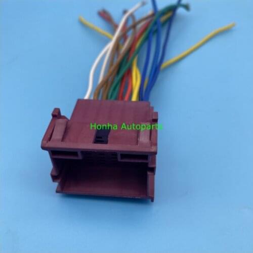 Free shipping 5/10/20/50 pcs AMP/TE/TYCO 18 Pin male unsealed Automotive Connector 1-967629-2 with 15cm 18AWG wire